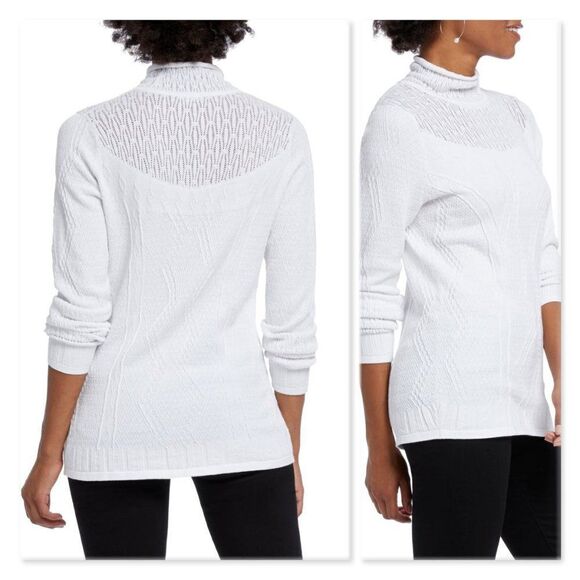 NIC+ZOE Flash Pointelle Detail Sweater - Picture 2 of 12